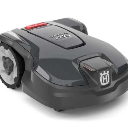 Seitenansicht eines Husqvarna Mähroboters.