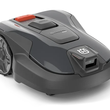 Seitenansicht eines Husqvarna Automower®® 312V Mähroboters.
