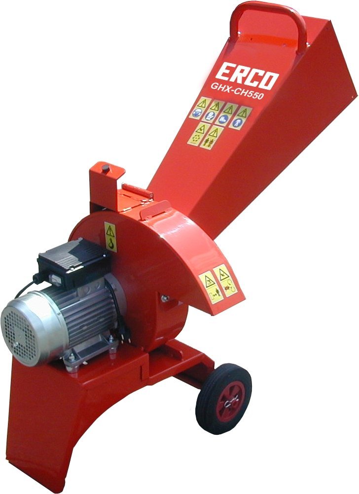 ERCO_GHX-CH550E_20230302_a530d4c2-ef9f-4384-94f6-7e8d3503f9f7 ERCO Elektro-Häcksler-Buschhacker GHX-CH550E mit Schnitzelmesser und Hammerschlegel – Bild 1