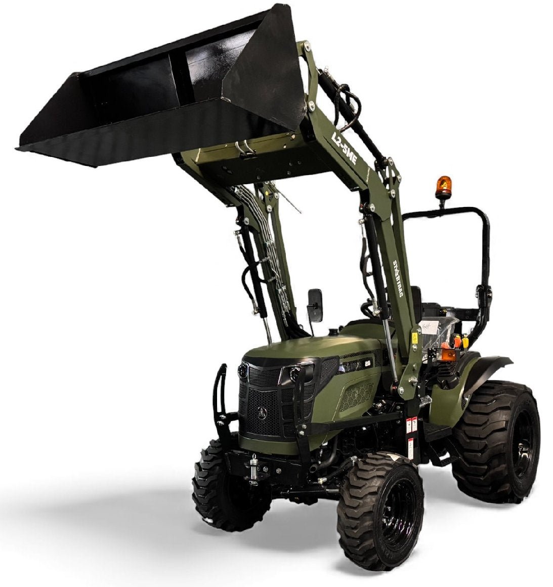 Startrac_26_99_mit_Ackerstollenbereifung_86387 Startrac Allrad-Kleintraktor 26 9+9 mit Frontlader inklusive Schaufel -Grundmaschine ohne Bereifung -5 Farben wählbar – Bild 1