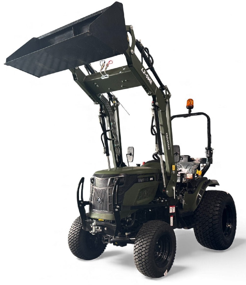 Startrac_26_mit_Industriebereifung_20260126_c885fdc8-908a-413b-9f8f-2aca99b8180a Startrac Allrad-Kleintraktor 26 mit Frontlader inklusive Schaufel -Grundmaschine ohne Bereifung -5 Farben wählbar – Bild 1